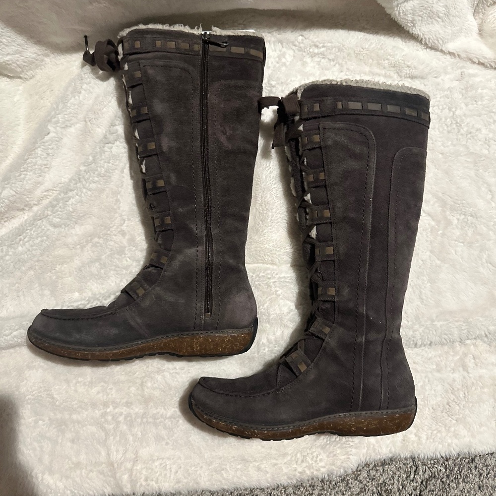 LIKE NEW: Women’s Timberland Grandby Tall Dark Brown Suede Boots